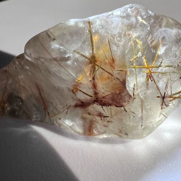 Golden Rutilated Quartz Crystal‎ Freeform (#5) - Picture 11 of 16